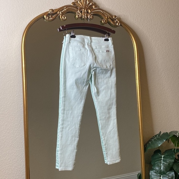 Hudson Natalie Mid-rise Skinny Ankle Mint Green Jeans Size 27 - Picture 5 of 8
